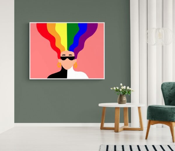 Lgbt Pride Poster, Lgbt Canvas, Printable Wall Art, Digital Download, Lgbt Wall Decor, Bedroom Decor, Lgbt Artwork, Pride Wall Art, Lgbt Art - Image 2
