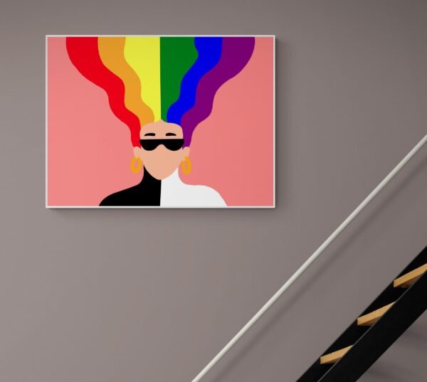 Lgbt Pride Poster, Lgbt Canvas, Printable Wall Art, Digital Download, Lgbt Wall Decor, Bedroom Decor, Lgbt Artwork, Pride Wall Art, Lgbt Art - Image 3
