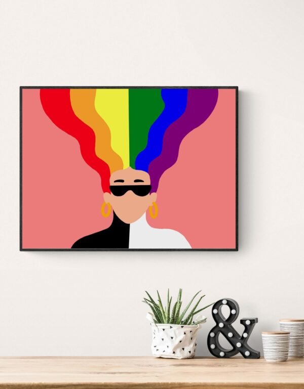 Lgbt Pride Poster, Lgbt Canvas, Printable Wall Art, Digital Download, Lgbt Wall Decor, Bedroom Decor, Lgbt Artwork, Pride Wall Art, Lgbt Art - Image 4