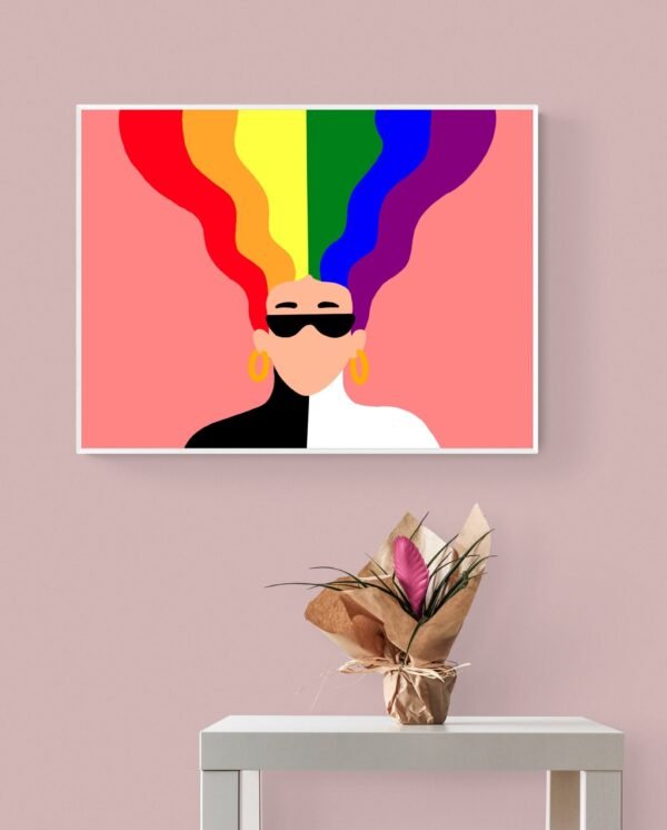 Lgbt Pride Poster, Lgbt Canvas, Printable Wall Art, Digital Download, Lgbt Wall Decor, Bedroom Decor, Lgbt Artwork, Pride Wall Art, Lgbt Art - Image 5