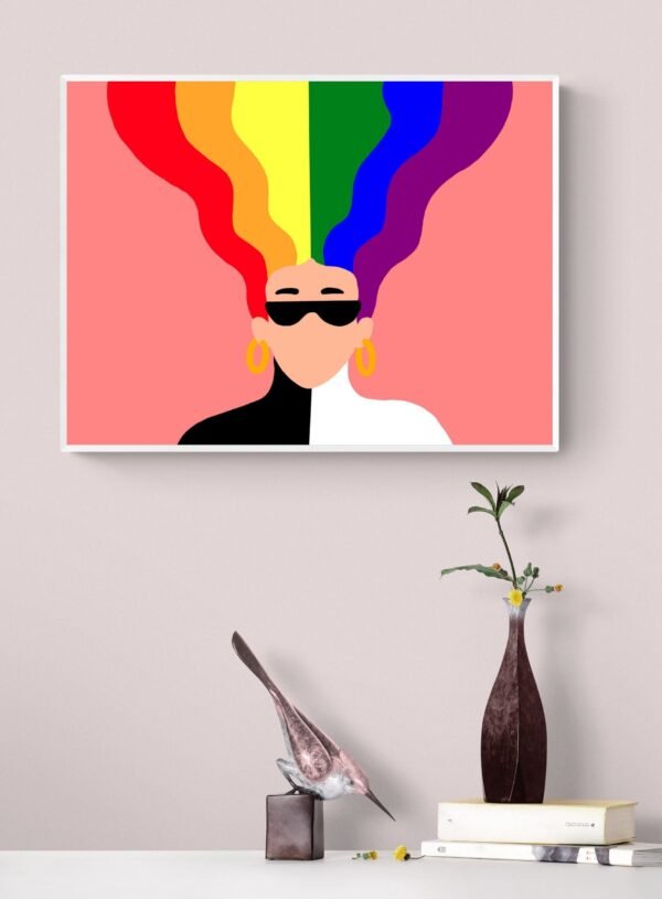 Lgbt Pride Poster, Lgbt Canvas, Printable Wall Art, Digital Download, Lgbt Wall Decor, Bedroom Decor, Lgbt Artwork, Pride Wall Art, Lgbt Art - Image 6