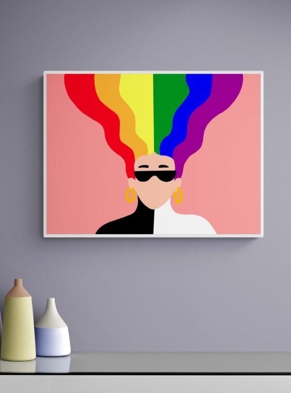 Lgbt Pride Poster, Lgbt Canvas, Printable Wall Art, Digital Download, Lgbt Wall Decor, Bedroom Decor, Lgbt Artwork, Pride Wall Art, Lgbt Art - Image 7