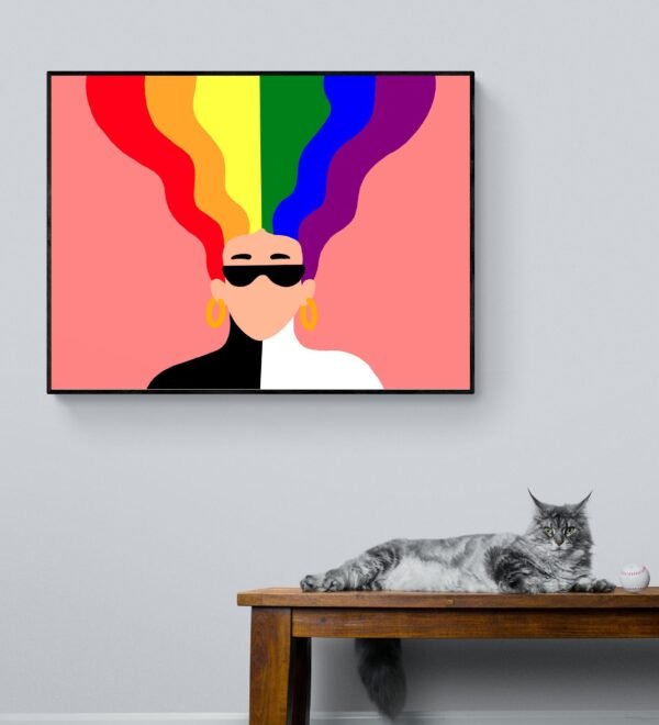 Lgbt Pride Poster, Lgbt Canvas, Printable Wall Art, Digital Download, Lgbt Wall Decor, Bedroom Decor, Lgbt Artwork, Pride Wall Art, Lgbt Art - Image 8