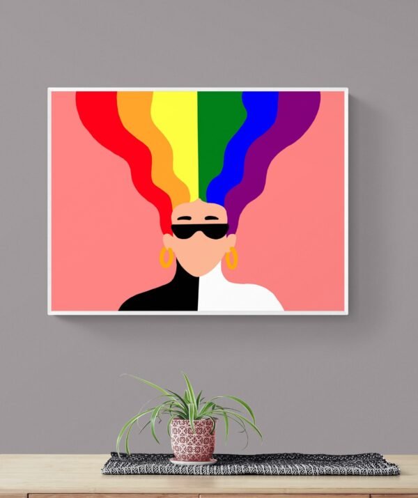 Lgbt Pride Poster, Lgbt Canvas, Printable Wall Art, Digital Download, Lgbt Wall Decor, Bedroom Decor, Lgbt Artwork, Pride Wall Art, Lgbt Art - Image 9