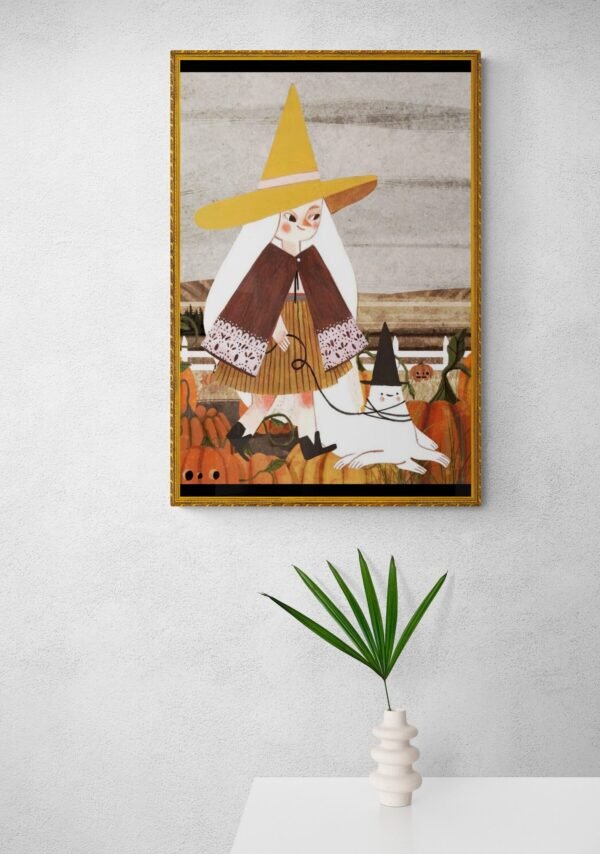 Happy Halloween, Trick or Treat, Halloween Posters, Halloween Wall Art, Digital Download, Instant Download, Happy Halloween Frames - Image 3