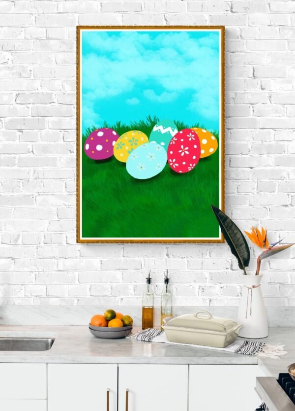 Happy Easter, Easter Egg Posters, Easter Egg Decorations, Digital Download, Instant Download, Easter Egg Banners, Happy Easter Wall Art - Image 2