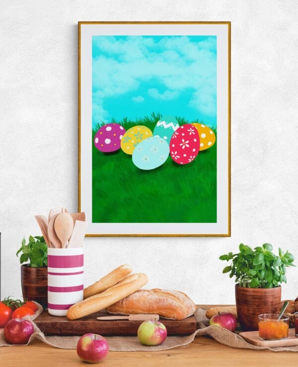 Happy Easter, Easter Egg Posters, Easter Egg Decorations, Digital Download, Instant Download, Easter Egg Banners, Happy Easter Wall Art - Image 4