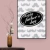 Happy Fathers Day, Printable Wall Art, Gift For Dad, Father'S Day, Fathers Day Gift, Fathers Day Wall Art, Wall Decor, Digital Download - Image 2