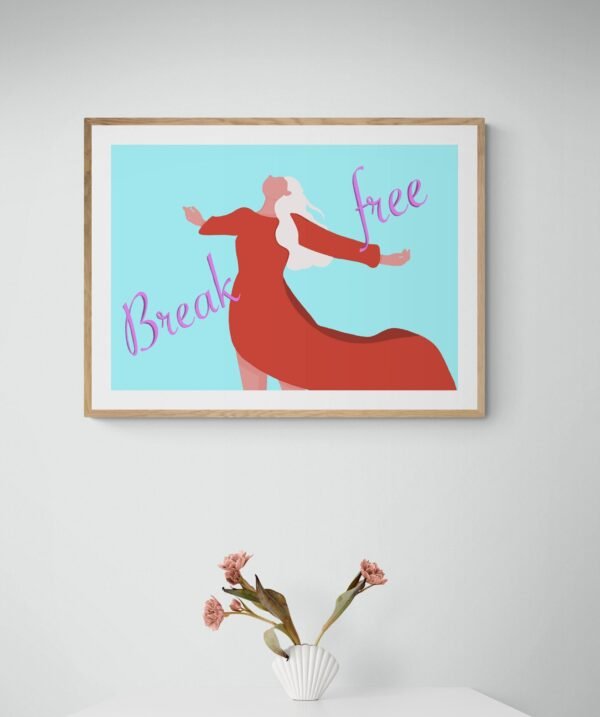 Break Free Quote, Self Love Wall Art, Self Love Poster, Self Care Printable, Printable Wall Art, Digital Download - Image 3
