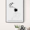 Chaos and Beauty Wall Art, Digital Download, Framed Wall Hanging, Gift for her, Abstract Art, Abstract Art Print, Home Decor