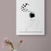 Chaos and Beauty Wall Art, Digital Download, Framed Wall Hanging, Gift for her, Abstract Art, Abstract Art Print, Home Decor - Image 2