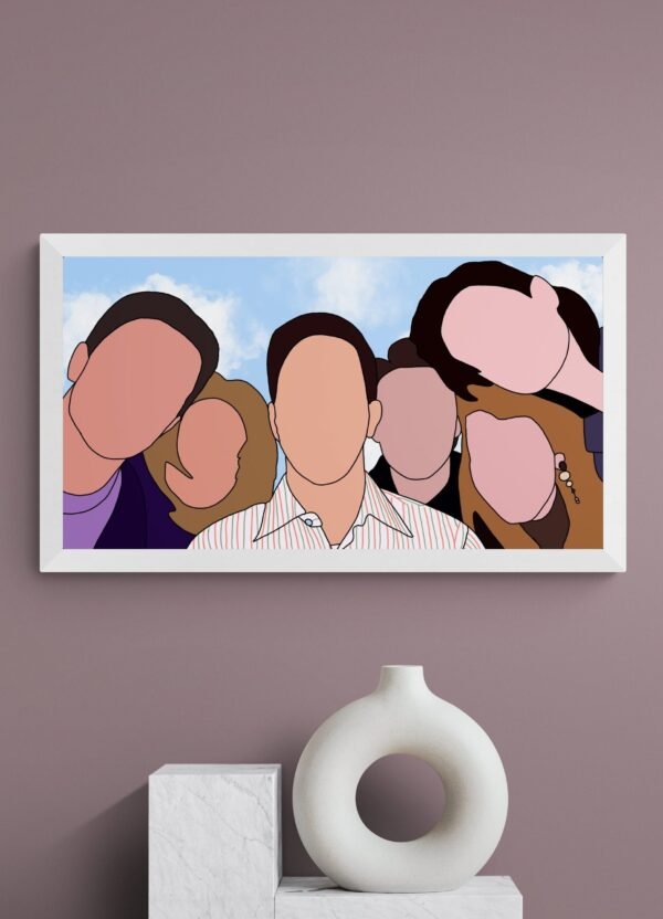 Friends Tv Show Wall Art, Friends Poster, Friends Wall Art, Tv Show Wall Art, FRIENDS Tv Show Art, Friends Gift, Digital Download - Image 3