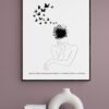 Chaos and Beauty Wall Art, Digital Download, Framed Wall Hanging, Gift for her, Abstract Art, Abstract Art Print, Home Decor - Image 4