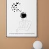Chaos and Beauty Wall Art, Digital Download, Framed Wall Hanging, Gift for her, Abstract Art, Abstract Art Print, Home Decor - Image 5