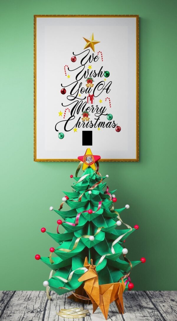 Christmas Wall Art, Digital Download, Christmas Printable, Instant Prints, Christmas Party Background, Christmas Wall Frames, Wall Art - Image 6