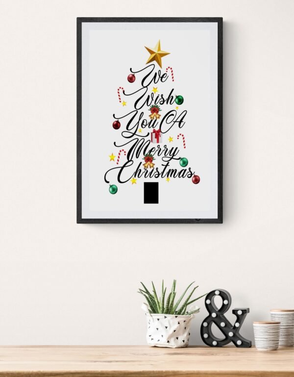 Christmas Wall Art, Digital Download, Christmas Printable, Instant Prints, Christmas Party Background, Christmas Wall Frames, Wall Art - Image 7
