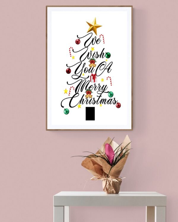 Christmas Wall Art, Digital Download, Christmas Printable, Instant Prints, Christmas Party Background, Christmas Wall Frames, Wall Art - Image 8