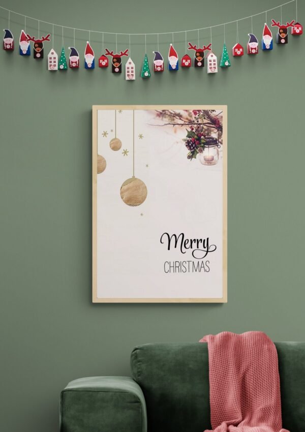 Christmas Wall Art, Digital Download, Christmas Printable, Instant Prints, Christmas Party Background, Christmas Wall Frames, Wall Art - Image 4