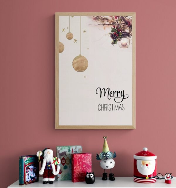 Christmas Wall Art, Digital Download, Christmas Printable, Instant Prints, Christmas Party Background, Christmas Wall Frames, Wall Art - Image 6