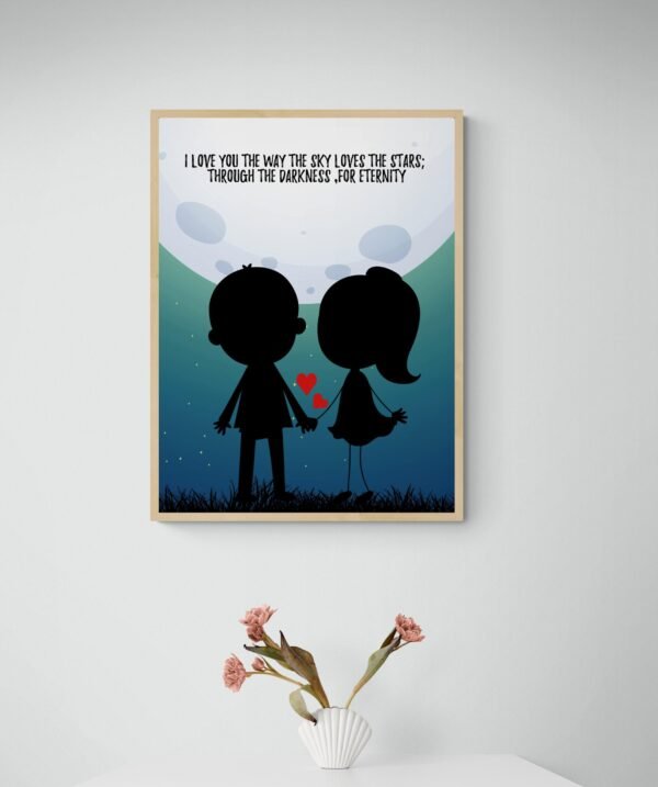 Couples Wall Art, Love Wall Decor, Love Printable, Inspirational Love Quote, Printable Wall Art, Framed Wall Hanging - Image 2