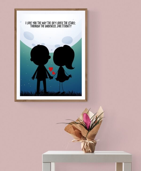 Couples Wall Art, Love Wall Decor, Love Printable, Inspirational Love Quote, Printable Wall Art, Framed Wall Hanging - Image 5