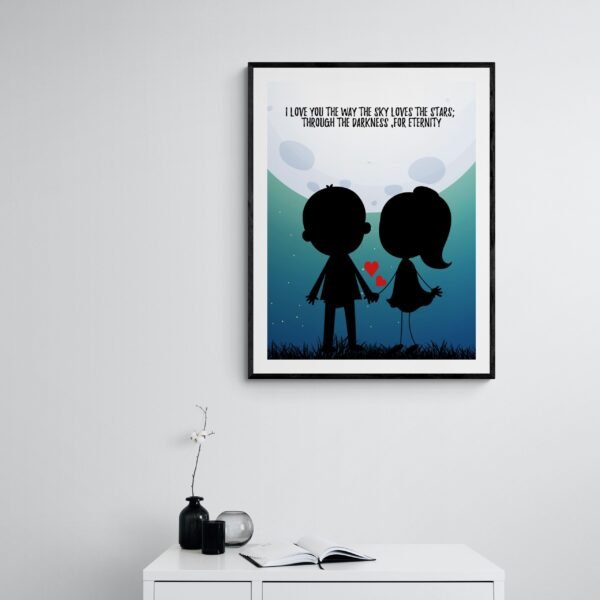 Couples Wall Art, Love Wall Decor, Love Printable, Inspirational Love Quote, Printable Wall Art, Framed Wall Hanging - Image 9