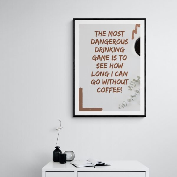Coffee Lover Art, Coffee Quote, Coffee Printable Wall Art, Coffee Canvas, Digital Download - Image 9