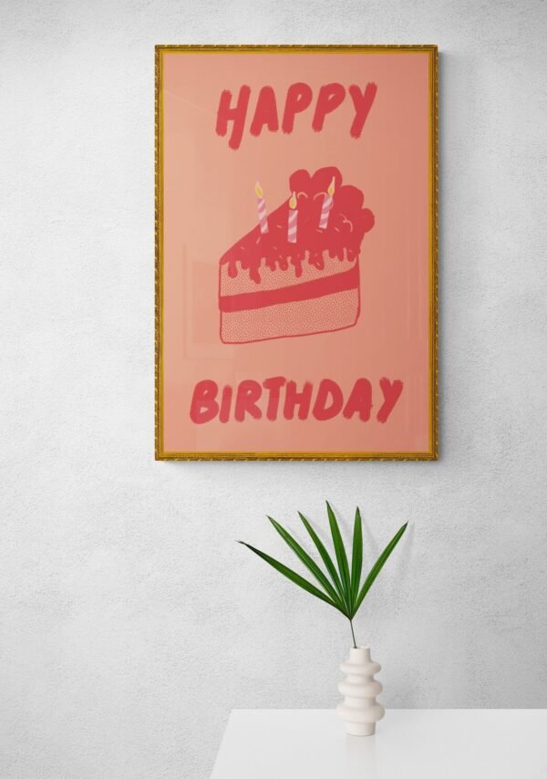 Happy Birthday Wall Art, Birthday Wall Decoration, Printable Wall Art, Instant Download, Digital Download , Birthday Frames, Birthday Poster - Image 6