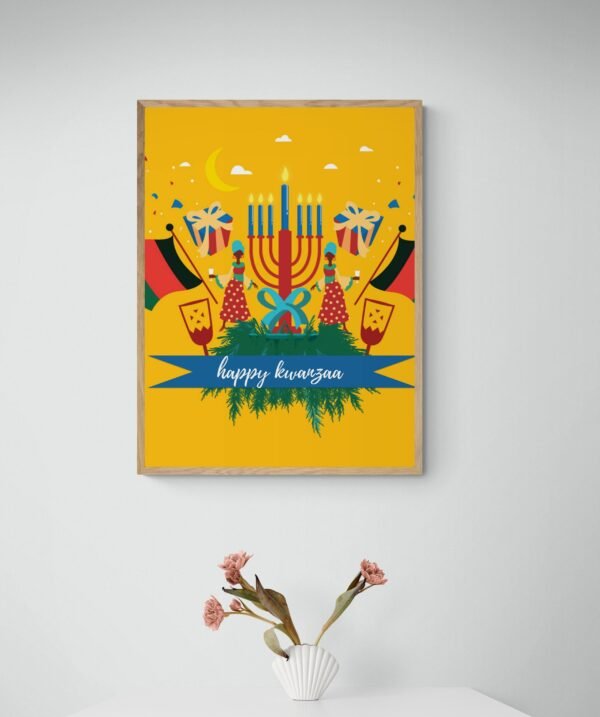 Happy Kwanzaa, Kwanzaa Decorations, Kwanzaa Wall Art, Wall Hangings, Printable Wall Art, Digital Download - Image 2