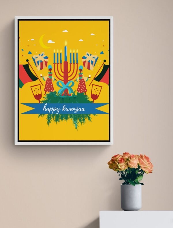 Happy Kwanzaa, Kwanzaa Decorations, Kwanzaa Wall Art, Wall Hangings, Printable Wall Art, Digital Download - Image 3
