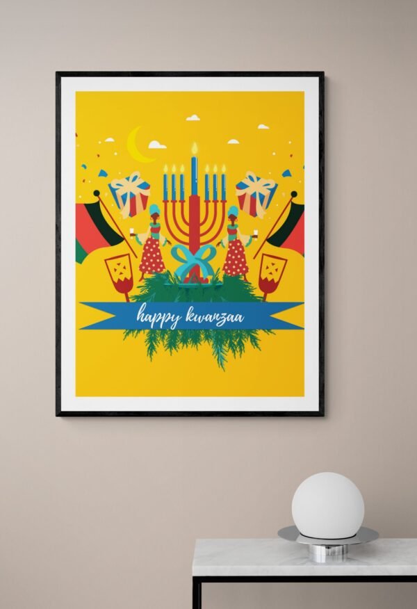 Happy Kwanzaa, Kwanzaa Decorations, Kwanzaa Wall Art, Wall Hangings, Printable Wall Art, Digital Download - Image 4