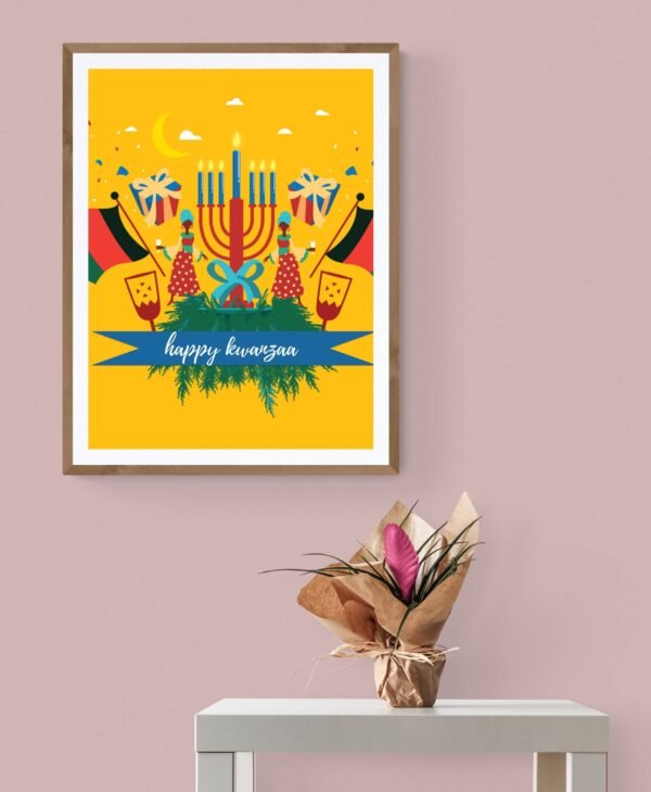 Happy Kwanzaa, Kwanzaa Decorations, Kwanzaa Wall Art, Wall Hangings, Printable Wall Art, Digital Download - Image 5