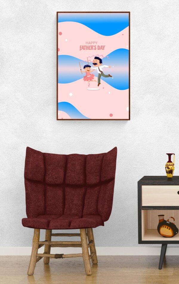 Happy Fathers Day, Fathers Day Posters, Super Dad Wall Art, Printable Wall Art, Framed Wall Hanging, Fathers Day Print, Digital Download - Image 7