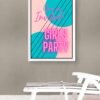 Girls Party Wall Art, Instant Download, Party Decorations, Digital Download, Girls Party Wall Print, Printable Wall Art - Image 3