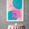 Girls Party Wall Art, Instant Download, Party Decorations, Digital Download, Girls Party Wall Print, Printable Wall Art - Image 5