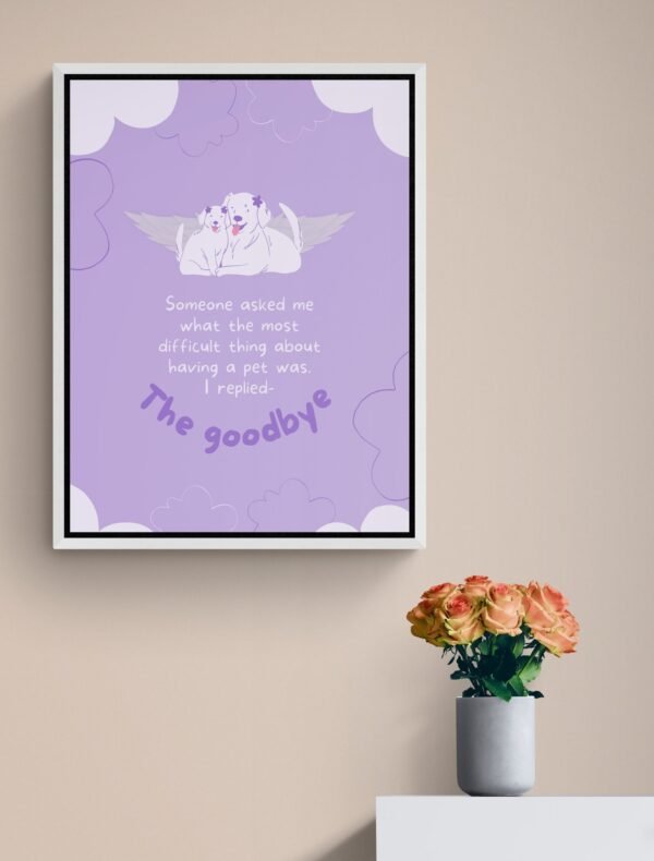Pet Loss Art, Dog Memorial, Pet Memorial, Printable Wall Art, Digital Download - Image 3