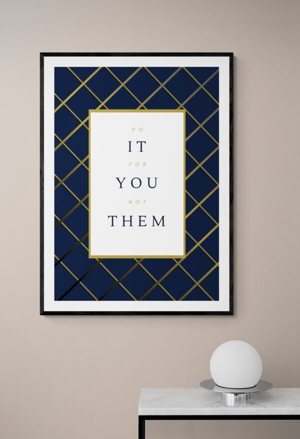 Do It For You Not Them, Inspirational Wall Art, Printable Quote, Printable Wall Art, Digital Download - Image 3