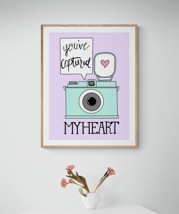 You've Captured My Heart Quote, Printable Wall Art, Love Decor, Digital Download - Image 8