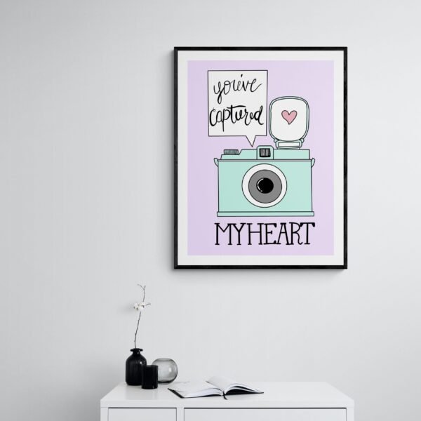 You've Captured My Heart Quote, Printable Wall Art, Love Decor, Digital Download - Image 9
