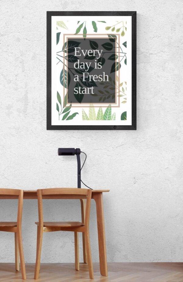 Everyday Is A Fresh Start, Quotes Wall Art, Digital Download, Instant Download, Fresh Start Wall Art, Positive Quotes Banners