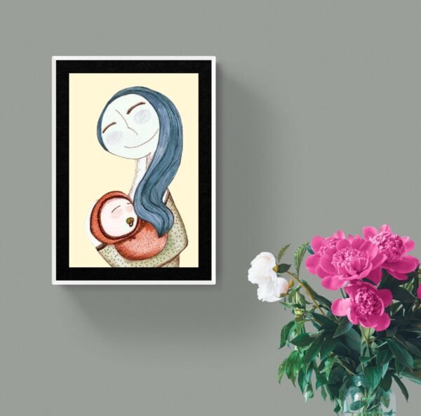 Mom Holding Child Print Art, Happy Mother's Day, Instant Download, Gift For Mom - Image 5