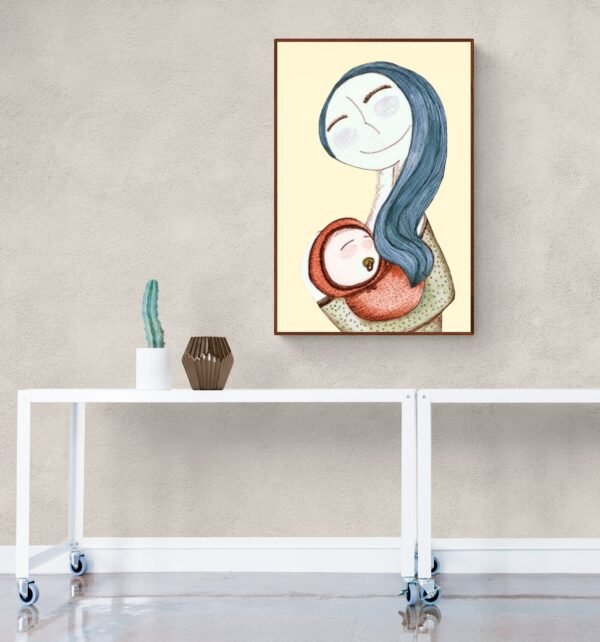 Mom Holding Child Print Art, Happy Mother's Day, Instant Download, Gift For Mom - Image 7