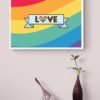 Love Wins Art, Love Is Love, Rainbow Wall Art, LGBT Wall Decor, Printable Wall Art, Digital Download - Image 8