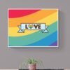Love Wins Art, Love Is Love, Rainbow Wall Art, LGBT Wall Decor, Printable Wall Art, Digital Download - Image 9