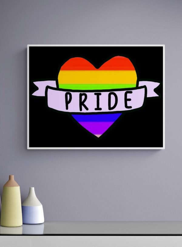 Pride Wall Decor, LGBT Pride Poster, Bedroom Decor, Rainbow Wall Art, Printable Wall Art, Digital Download - Image 7