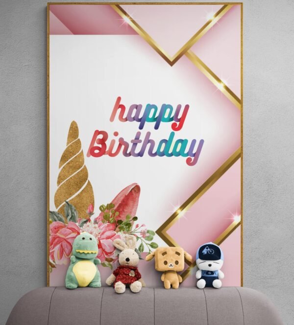 Happy Birthday, Birthday Wall Decoration, Printable Wall Art, Instant Download, Digital Download , Birthday Frames, Birthday Poster - Image 8