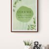 Courage Means You Don't Let The Fear Stop You, Self Believe Quotes, Digital Download, Printable Wall Art, Motivational Quotes Printable - Image 9
