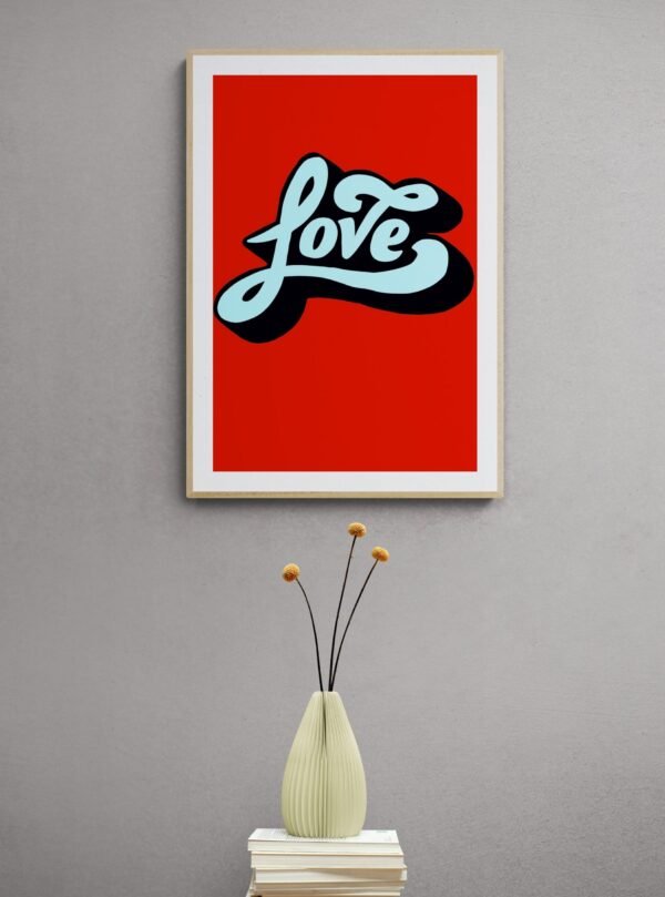 Love, Typography Wall Art, Instant Download, Digital Download, Typography Prints - Image 4