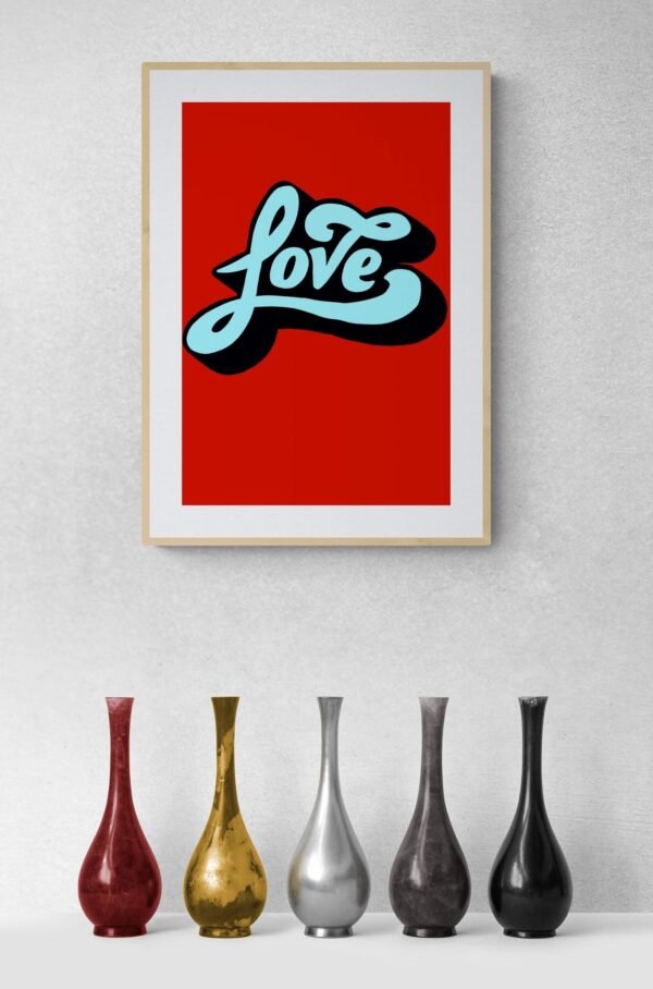 Love, Typography Wall Art, Instant Download, Digital Download, Typography Prints - Image 6