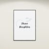 Shine Brighter Inspirational Quote, Printable Wall Art, Shine Bright Art, Typography Print, Digital Download